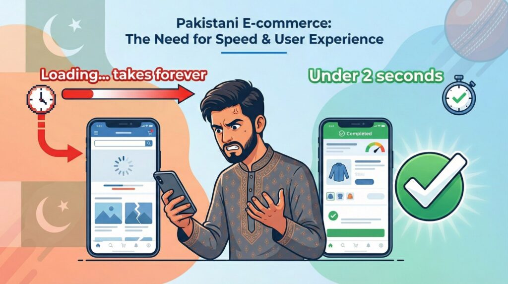 Slow Site Speed for Pakistani E-Commerce